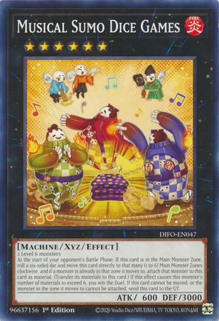 Musical Sumo Dice Games - DIFO-EN047 - Common 1st Edition Dimension Force 1st Edition Singles