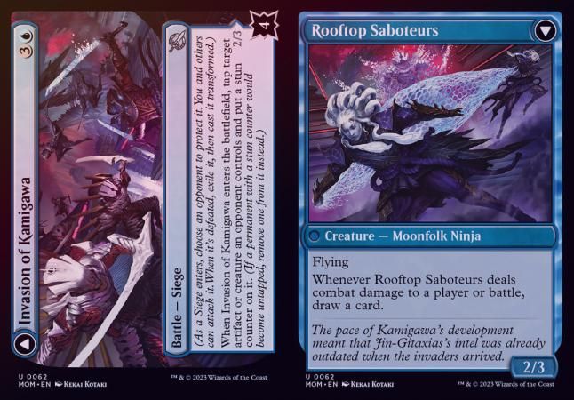 Invasion of Kamigawa // Rooftop Saboteurs 0062 - Foil
March of the Machine Foil Singles