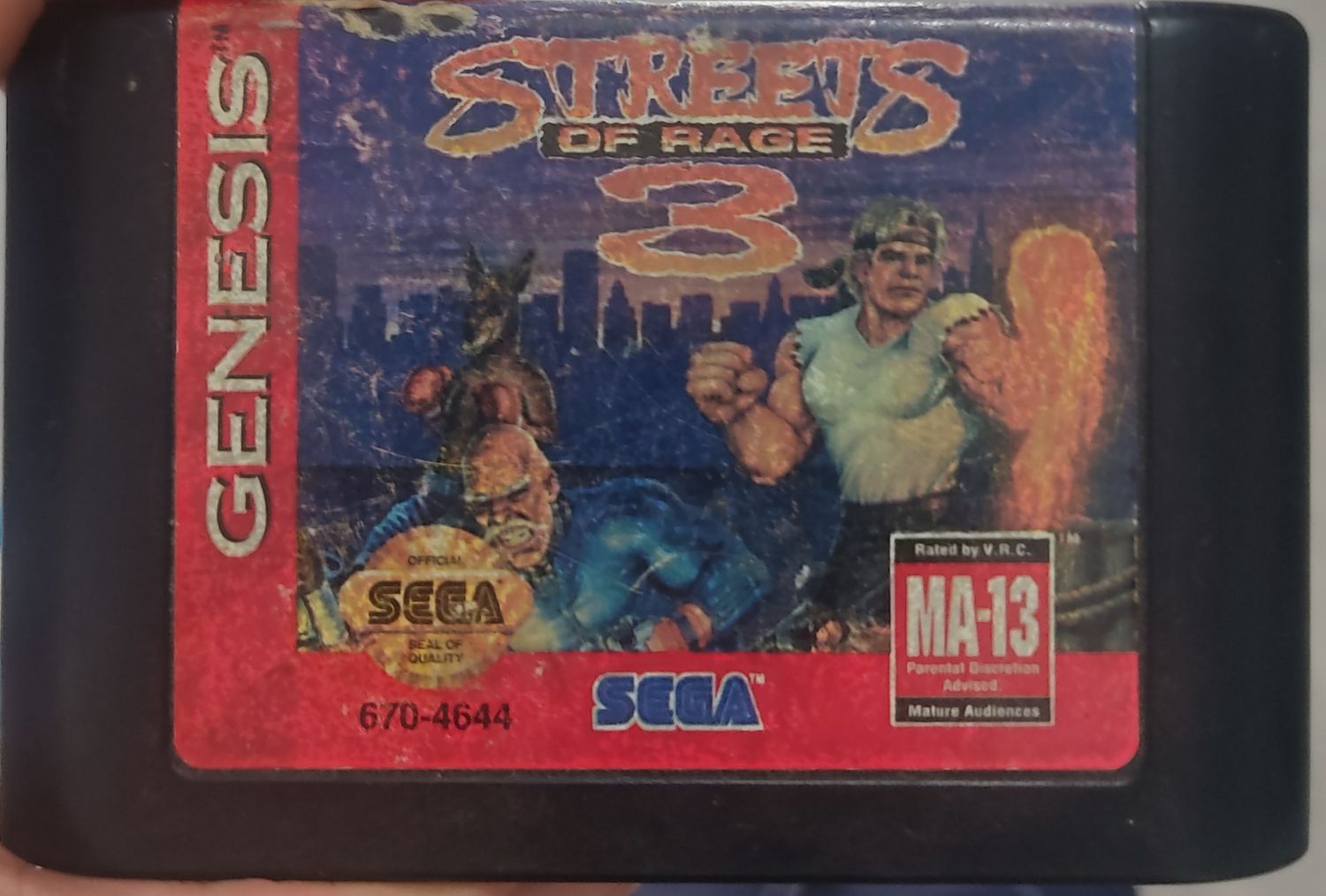 NELA Streets of Rage 3 Sega Genesis Cartucho