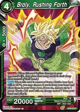 Broly, Rushing Forth - Destroyer Kings (DBS-B06)
Destroyer Kings Foil