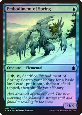 Embodiment of Spring 039/269 - Khans of Tarkir Foil Singles (FOIL)