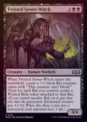 Twisted Sewer-Witch 0114 - Foil
Wilds of Eldraine Foil Singles