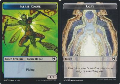 Faerie Rogue 0016 // Copy 0004 Double Sided Token
Wilds of Eldraine Commander Singles