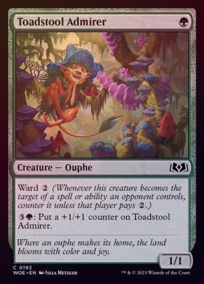 Toadstool Admirer 0192 - Foil
Wilds of Eldraine Foil Singles