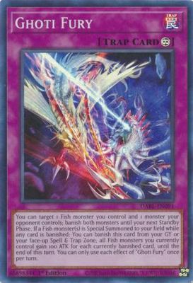 Ghoti Fury - DABL-EN091 - Super Rare 1st Edition Darkwing Blast 1st Edition Singles *Espanol*