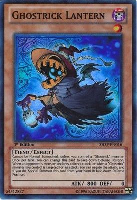SJ Ghostrick Lantern - SHSP-EN016 - Super Rare 1st Edition
Shadow Specters 1st Edition Singles
