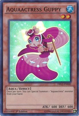 Aquaactress Guppy - DRL2-EN040 - Super Rare 1st Edition
Dragons of Legend 2 1st Edition Singles