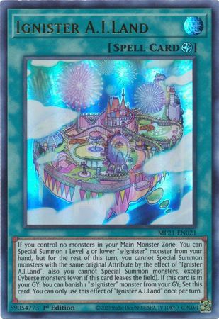 Ignister A.I.Land - MP21-EN021 - Ultra Rare 1st Edition 2021 Mega-Tin: Ancient Battles 1st Edition Singles (español)