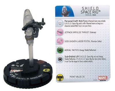 S.H.I.E.L.D. Space Rig #063 Chase Nick Fury, Agent of S.H.I.E.L.D. Marvel Heroclix Marvel: Nick Fury, Agent of Shield Singles (Sin Tarjeta)