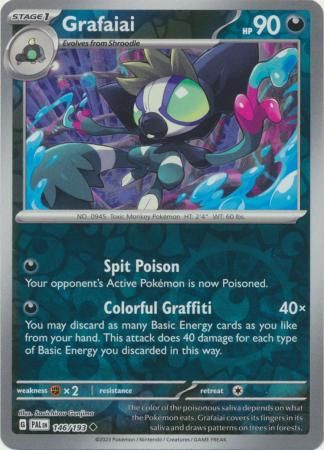 Grafaiai - 146/193 - Uncommon Reverse Holo Scarlet &amp; Violet: Paldea Evolved Reverse Holo Singles