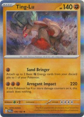 Ting-Lu - 109/182 - Holo Rare Scarlet &amp; Violet: Paradox Rift Singles