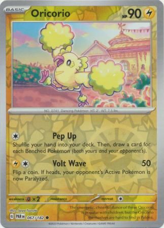 Oricorio - 067/182 - Common Reverse Holo Scarlet &amp; Violet: Paradox Rift Reverse Holo Singles