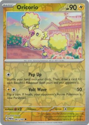 Oricorio - 067/182 - Common Reverse Holo Scarlet &amp; Violet: Paradox Rift Reverse Holo Singles