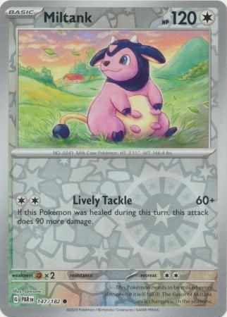 Miltank - 147/182 - Common Reverse Holo Scarlet &amp; Violet: Paradox Rift Reverse Holo Singles