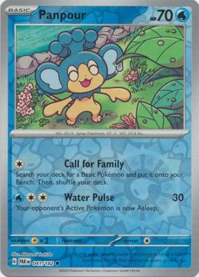 Panpour - 041/182 - Common Reverse Holo
Scarlet &amp; Violet: Paradox Rift Reverse Holo Singles