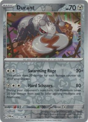 Durant - 129/182 - Uncommon Reverse Holo Scarlet &amp; Violet: Paradox Rift Reverse Holo Singles
