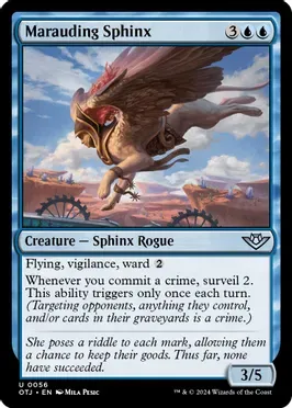 Marauding Sphinx - Outlaws of Thunder Junction (OTJ)
Outlaws of Thunder Junction