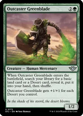 Outcaster Greenblade - Outlaws of Thunder Junction (OTJ)
Outlaws of Thunder Junction