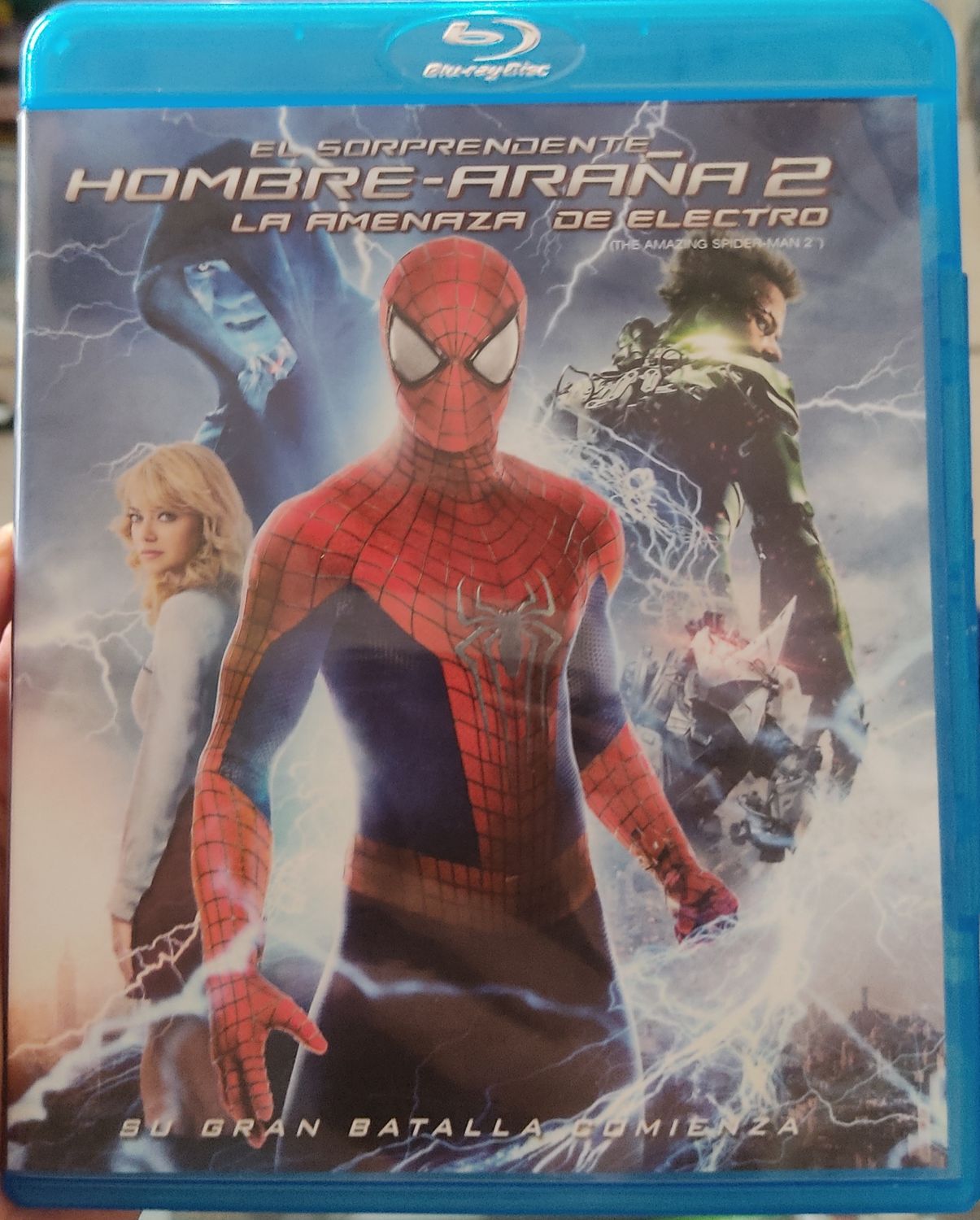 BA El Sorprendente Hombre Arana La Amenaza de Electro Blu Ray Original Usado Completo