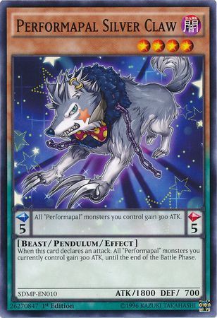 Performapal Silver Claw - SDMP-EN010 - Common 1st Edition Structure Deck: Master of Pendulum Singles