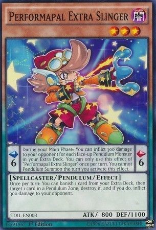 Performapal Extra Slinger - TDIL-EN003 - Common 1st Edition The Dark Illusion 1st Edition Singles