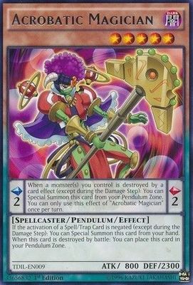Acrobatic Magician - TDIL-EN009 - Rare 1st Edition The Dark Illusion 1st Edition Singles