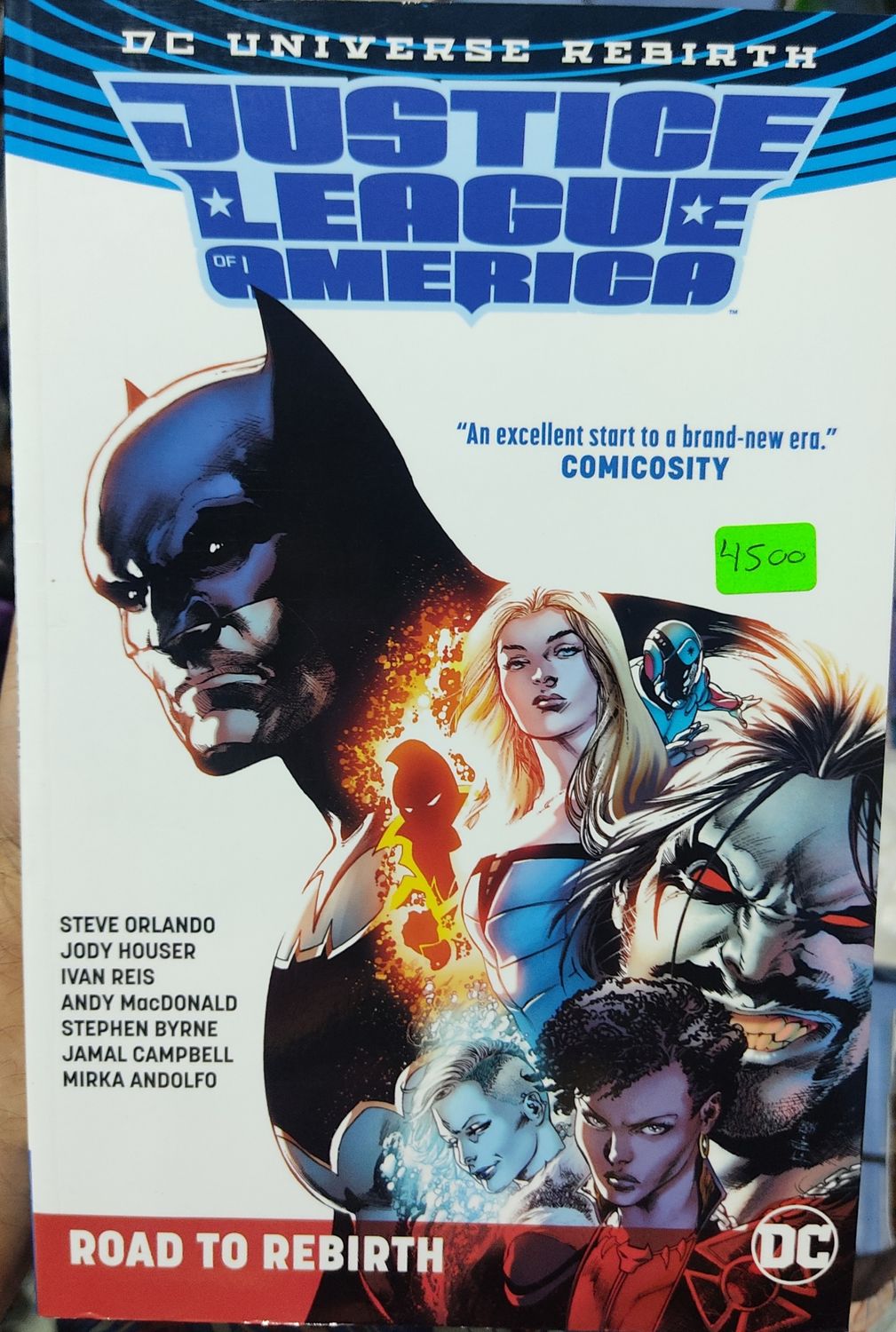 BA15 Justice League of America Road to Rebirth TP DC Comics Ingles