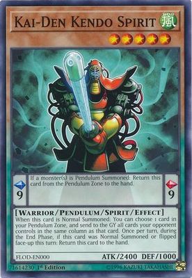 Kai-Den Kendo Spirit - FLOD-EN000 - Common 1st Edition
Flames of Destruction 1st Edition Singles