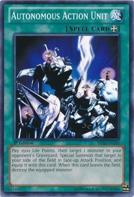 Autonomous Action Unit - BP02-EN140 - Common 1st Edition Battle Pack 2: War of the Giants 1st Edition Singles