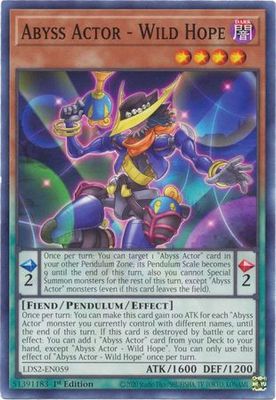 Abyss Actor - Wild Hope - LDS2-EN059 - Common 1st Edition Legendary Duelists: Season 2 [LDS2] 1st Edition Singles