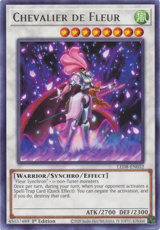 Chevalier de Fleur - LED8-EN032 - Rare 1st Edition Legendary Duelists: Synchro Storm 1st Edition Singles