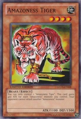 Amazoness Tiger - GLD3-EN008 - Common Gold Series 3 (2010) [GLD3]