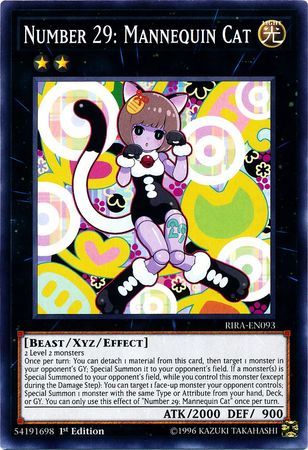 Number 29: Mannequin Cat - RIRA-EN093 - Common 1st Edition Rising Rampage [RIRA] 1st Edition Singles
