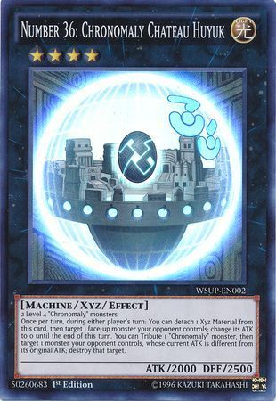 Number 36: Chronomaly Chateau Huyuk - WSUP-EN002 - Super Rare 1st Edition YuGiOh World Superstars 1st Edition Singles (espanol)
