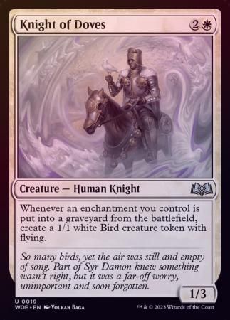 Knight of Doves 0019 - Foil
Wilds of Eldraine Foil Singles