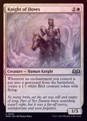 Knight of Doves 0019 - Foil
Wilds of Eldraine Foil Singles