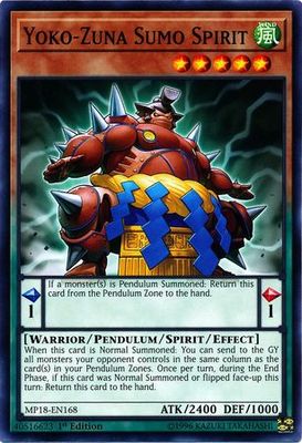 Yoko-Zuna Sumo Spirit - MP18-EN168 - Common 1st Edition 2018 Mega-Tins Singles