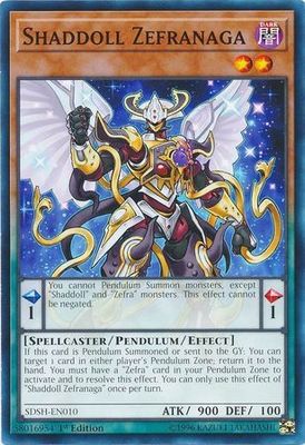 Shaddoll Zefranaga - SDSH-EN010 - Common 1st Edition Structure Deck: Shaddoll Showdown Singles