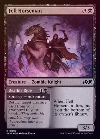 Fell Horseman 0092 - Foil Wilds of Eldraine Foil Singles
