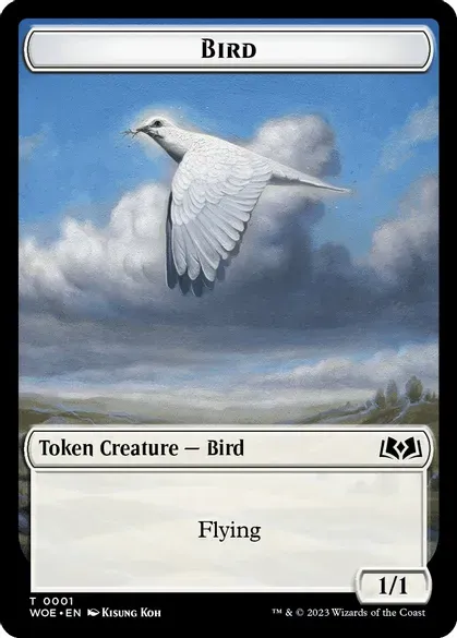 Bird 0001// Food (0013) Double-Sided Token - Wilds of Eldraine (WOE)
Wilds of Eldraine Foil