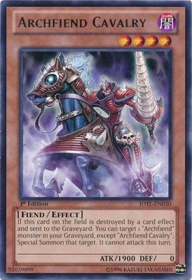 Archfiend Cavalry - JOTL-EN030 - Rare 1st Edition Judgment of the Light 1st Edition Singles (espanol)