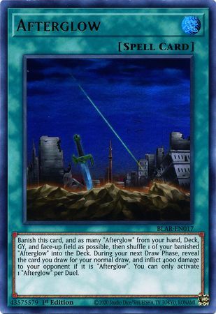 Afterglow - BLAR-EN017 - Ultra Rare 1st Edition Battles of Legend: Armageddon 1st Edition Singles