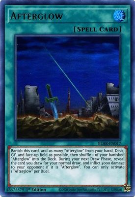 Afterglow - BLAR-EN017 - Ultra Rare 1st Edition Battles of Legend: Armageddon 1st Edition Singles (espanol)