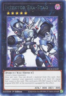 Inzektor Exa-Stag - GRCR-EN049 - Rare 1st Edition The Grand Creators 1st Edition Singles