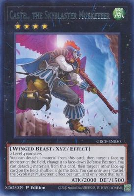 Castel, the Skyblaster Musketeer - GRCR-EN050 - Rare 1st Edition The Grand Creators 1st Edition Singles (espanol)