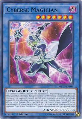 Cyberse Magician - MP19-EN095 - Rare 1st Edition Yu-Gi-Oh! 2019 Mega-Tins: Gold Sarcophagus Tin Mega Pack Singles