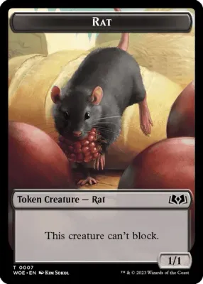 Rat Token 0007/Food 0011- Wilds of Eldraine (WOE)
Wilds of Eldraine Foil