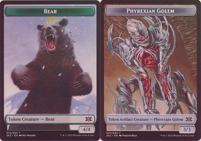 Bear 014/024 // Phyrexian Golem 021/024 Double-sided Foil Token
Double Masters 2022 Collector Booster Foil Singles