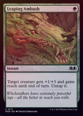 Leaping Ambush 0177 - Foil Wilds of Eldraine Foil Singles