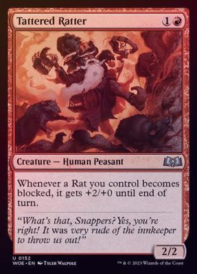 Tattered Ratter 0152 - Foil
Wilds of Eldraine Foil Singles